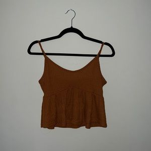 Burnt orange crop top
